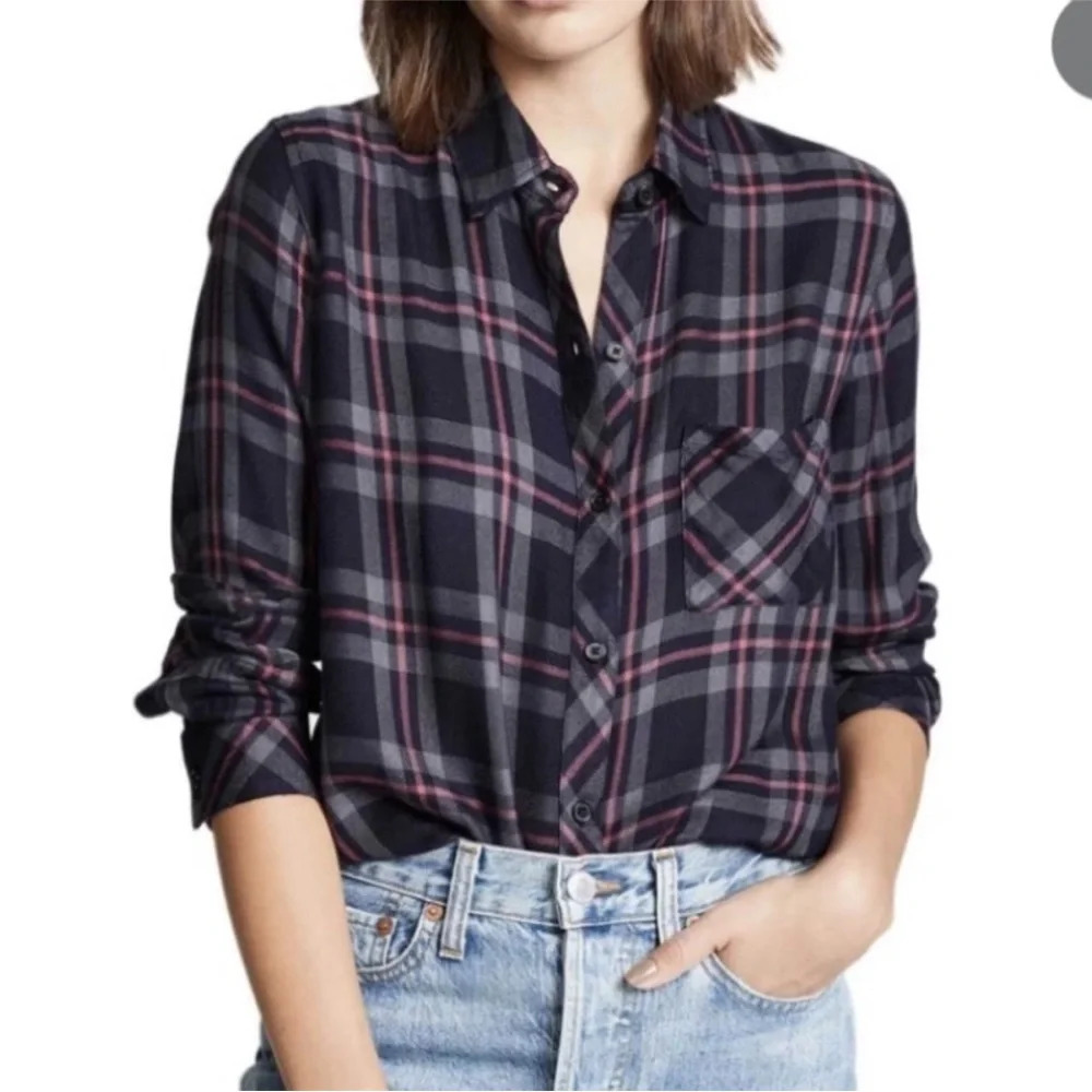 Rails Plaid Button-Up Shirt XS